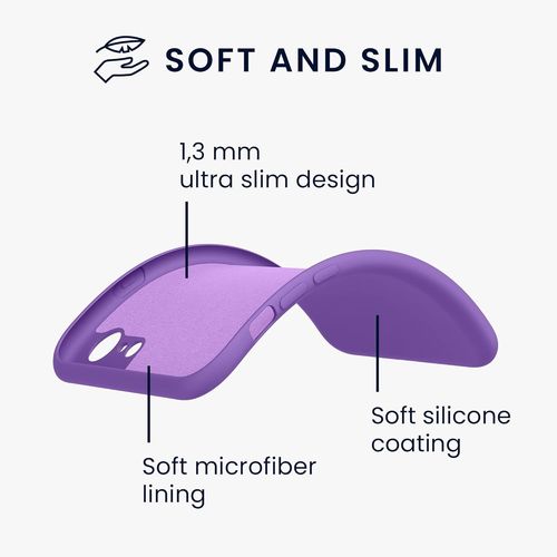 Housse Compatible Avec Apple Iphone Se (2022) / Iphone Se (2020) / Iphone 8 / Iphone 7 Coque - Housse De Téléphone Souple Et Fine En Tpu Silicone - Violet Pâle