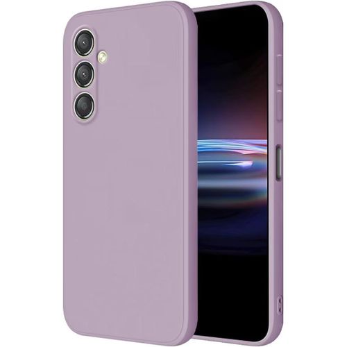 Sjzg-Coque Pour Samsung Galaxy A24 (4g) Protection Étui, (6.5"" Inches) Liquide Tpu Silicone Case Anti Rayures Ultra Mince Souple Cover En Silicone Herbe Violette