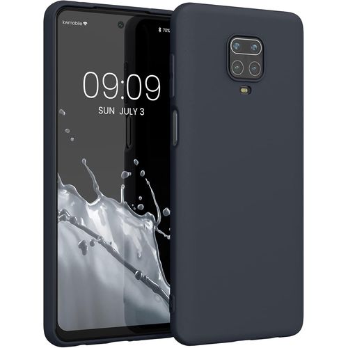 KAL-Housse Compatible Avec Xiaomi Redmi Note 9S / 9 Pro / 9 Pro Max Coque - Housse De Téléphone Protection Souple En Silicone - Myrtille
