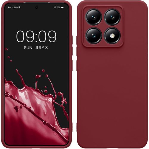 Kal-Housse Compatible Avec Xiaomi 14t Coque - Housse De Téléphone En Tpu Avec Protection Appareil Photo - Bordeaux Violet