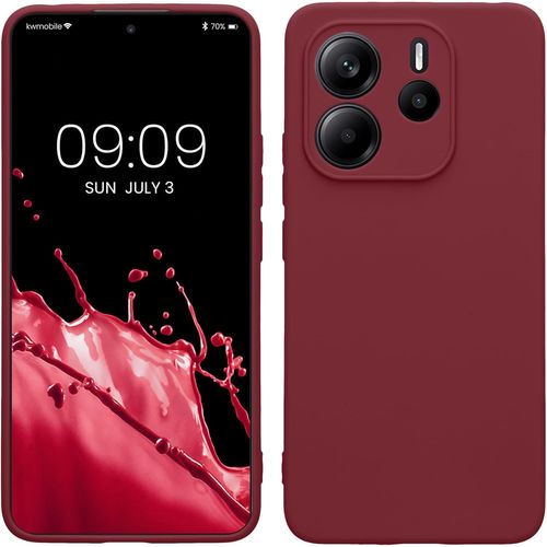 Kal-Housse Compatible Avec Xiaomi Redmi Note 14 4g (Pas Pour 5g) Coque - Housse De Téléphone En Tpu Avec Protection Appareil Photo - Bordeaux Violet