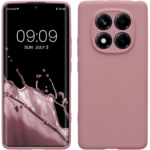 KAL-Housse Compatible Avec Xiaomi Redmi Note 14 Pro 4G Coque - Housse De Téléphone En Tpu Avec Protection Appareil Photo - Rose Ancien Mat