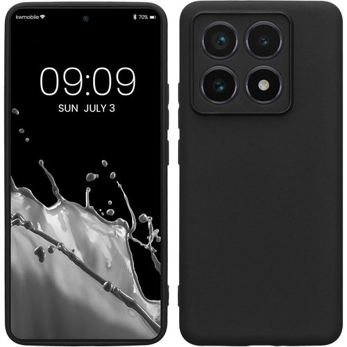 Housse Compatible Avec Xiaomi 14t Pro Coque - Housse De Téléphone En Tpu Avec Protection Appareil Photo - Noir Mat