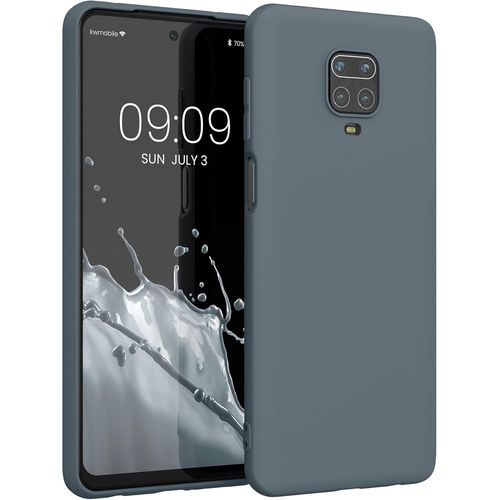 KAL-Housse Compatible Avec Xiaomi Redmi Note 9S / 9 Pro / 9 Pro Max Coque - Housse De Téléphone Protection Souple En Silicone - Ardoise Foncée