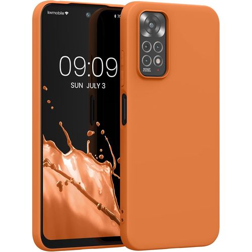 Housse Compatible Avec Xiaomi Redmi Note 11 / Note 11s Coque - Housse De Téléphone Protection Souple En Silicone - Abricot Chaud