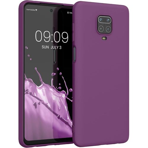 Housse Compatible Avec Xiaomi Redmi Note 9s / 9 Pro / 9 Pro Max Coque - Housse De Téléphone Protection Souple En Silicone - Magenta Lilas