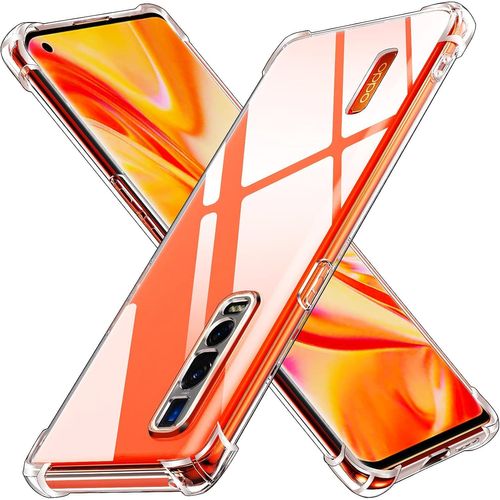 Coque Pour Oppo Find X2 Pro 5g, Ultra Transparent Étui De Protection En Silicone Antichoc Avec Coins Renforcés, Clair Mince Souple Tpu Bumper Housse