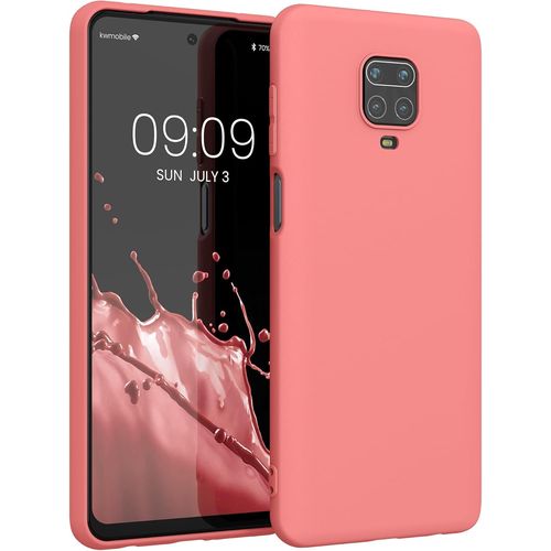 KAL-Housse Compatible Avec Xiaomi Redmi Note 9S / 9 Pro / 9 Pro Max Coque - Housse De Téléphone Protection Souple En Silicone - Corail Pastel