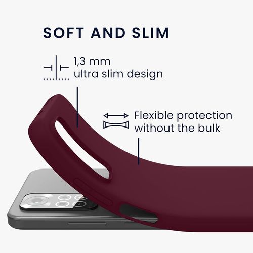 Housse Compatible Avec Xiaomi Redmi Note 11 / Note 11s Coque - Housse De Téléphone Protection Souple En Silicone - Magenta Lilas