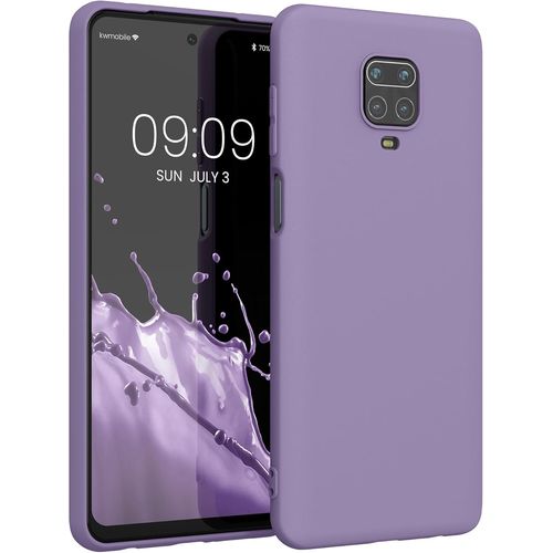 KAL-Housse Compatible Avec Xiaomi Redmi Note 9S / 9 Pro / 9 Pro Max Coque - Housse De Téléphone Protection Souple En Silicone - Violet Clair