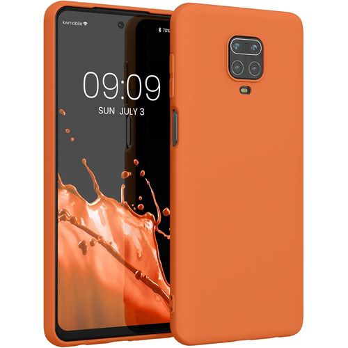 KAL-Housse Compatible Avec Xiaomi Redmi Note 9S / 9 Pro / 9 Pro Max Coque - Housse De Téléphone Protection Souple En Silicone - Abricot Chaud