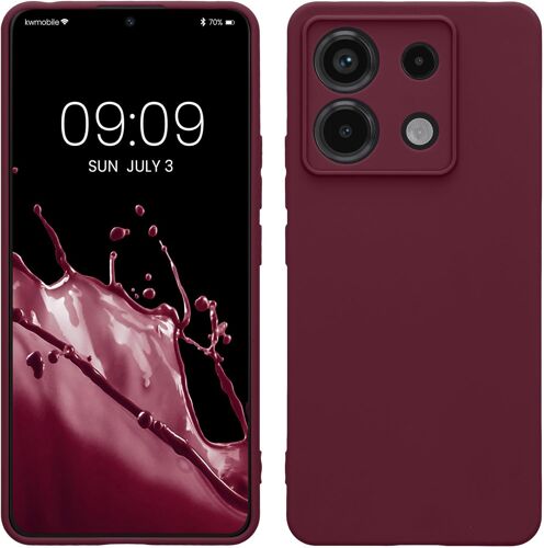 Housse Compatible avec Xiaomi Redmi Note 13 Pro 5G / Poco X6 5G Coque - Housse de téléphone en TPU avec Protection Appareil Photo - Magenta Lilas