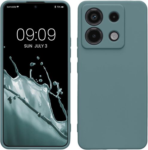 Housse Compatible avec Xiaomi Redmi Note 13 Pro 5G / Poco X6 5G Coque - Housse de téléphone en TPU avec Protection Appareil Photo - Arctic Night
