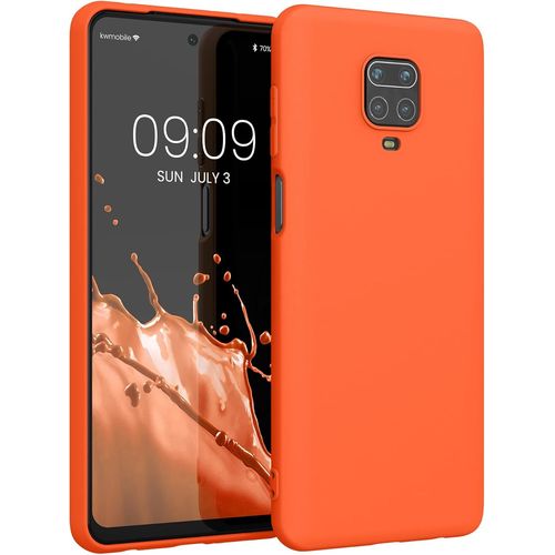 Housse Compatible Avec Xiaomi Redmi Note 9s / 9 Pro / 9 Pro Max Coque - Housse De Téléphone Protection Souple En Silicone - Néon Orange