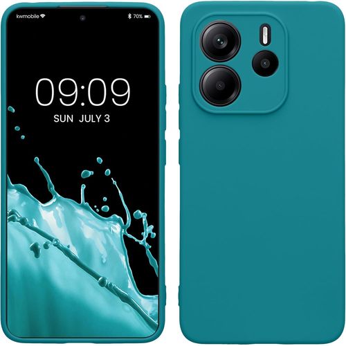 Housse Compatible Avec Xiaomi Redmi Note 14 4g (Pas Pour 5g) Coque - Housse De Téléphone En Tpu Avec Protection Appareil Photo - Pétrole Mat[Car781170]