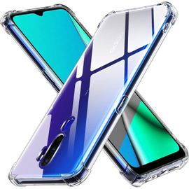 Coque Pour Oppo A9 2020 / Oppo A5 2020, Ultra Transparent Étui De Protection En Silicone Antichoc Avec Coins Renforcés, Clair Mince Souple Tpu Bumper Housse