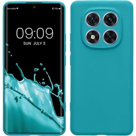 Kal-Housse Compatible Avec Xiaomi Redmi Note 14 Pro 5g / Poco X7 Coque - Housse De Téléphone En Tpu Avec Protection Appareil Photo - Pétrole Mat