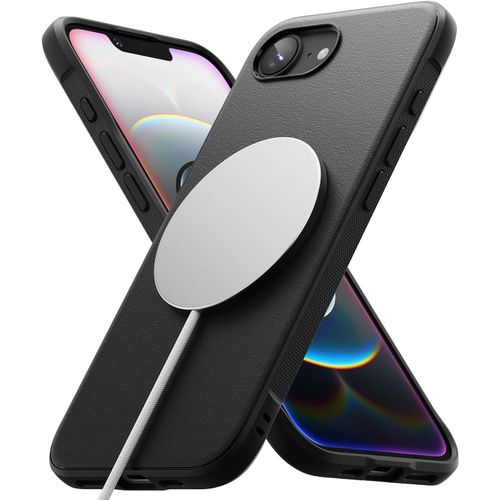 Brs-Coque Iphone 16e [Onyx Magnetic] Magnétique Antidérapant Antichoc Protection Flexible Ultra Fine Souple Bumper Durable Étui Iphone 16e Case Accessoires - Black