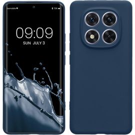 Kal-Housse Compatible Avec Xiaomi Redmi Note 14 Pro 5g / Poco X7 Coque - Housse De Téléphone En Tpu Avec Protection Appareil Photo - Bleu Marine