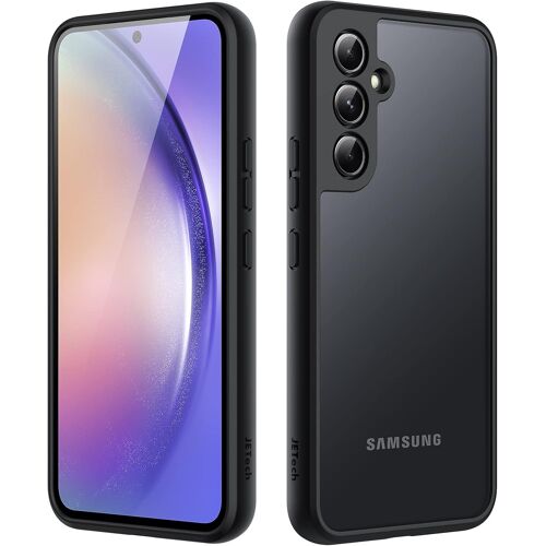 JGD-Coque Mat pour Samsung Galaxy A54 5G 6,4 Pouces, Étui Housse Arrière Translucide Givrée Fine, Anti-Empreintes Digitales (Noir)
