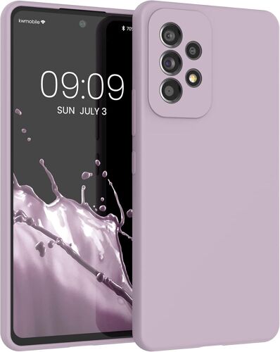 Housse Compatible avec Samsung Galaxy A53 5G Coque - Housse de téléphone Protection Souple en TPU Silicone - Nude Lilac