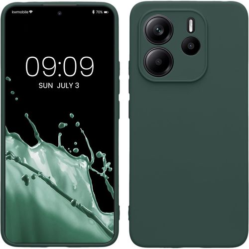 Kal-Housse Compatible Avec Xiaomi Redmi Note 14 4g (Pas Pour 5g) Coque - Housse De Téléphone En Tpu Avec Protection Appareil Photo - Vert Mousse