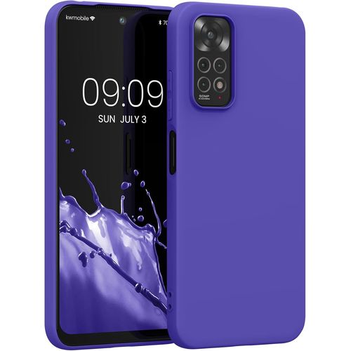 Housse Compatible Avec Xiaomi Redmi Note 11 / Note 11s Coque - Housse De Téléphone Protection Souple En Silicone - Bleu Violet