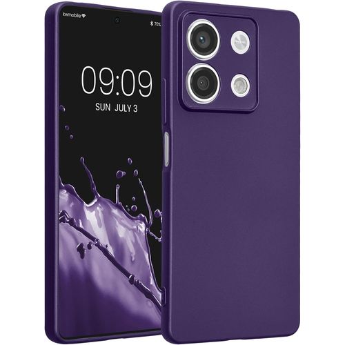 Kal-Housse Compatible Avec Xiaomi Redmi Note 13 5g Coque - Housse De Téléphone Protection Souple En Tpu - Bleu Violet Métallique
