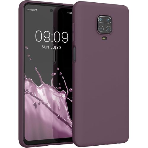 KAL-Housse Compatible Avec Xiaomi Redmi Note 9S / 9 Pro / 9 Pro Max Coque - Housse De Téléphone Protection Souple En Silicone - Iris Pâle