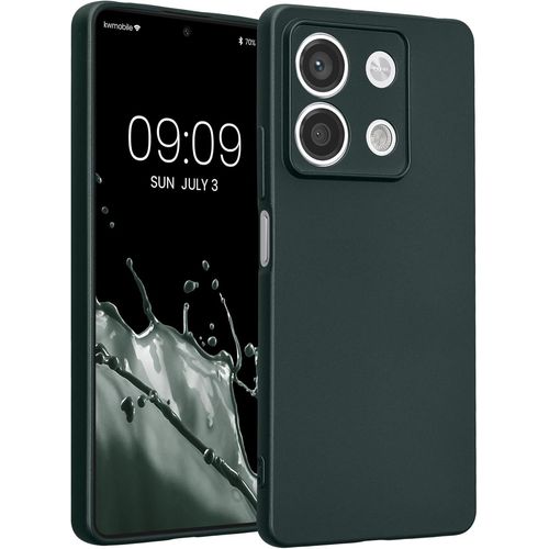 Kal-Housse Compatible Avec Xiaomi Redmi Note 13 5g Coque - Housse De Téléphone Protection Souple En Tpu - Pétrole Métallique