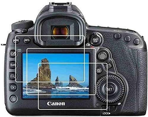 Film de Protection d'Ecran pour Canon EOS 5D Mark IV / 5D Mark III Protecteur Verre Trempé Optique 0,3mm Dureté 9H Anti-Rayure Anti-Bulle -Lot de 3