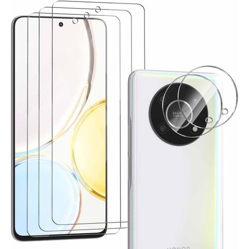 Verre Trempé Pour Honor Magic 4 Lite, Magic 4 Lite Protection D'écran 3 Pièces Et Huawei Nova 11i Verre Trempé D'objectif Protecteur 2 Pièces. Anti-Rayures, Hd Pour Honor Magic 4 Lite
