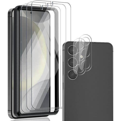 3+2 Pieces Tempered Glass Screen Protector And Rear Camera Protector For Samsung Galaxy S24 Plus. Anti-Scratch Film 9h Hardness Glass Protectors, Hd Clear Screen Protector