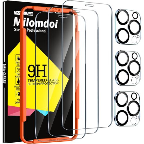 3 Pieces Tempered Glass Protection For Apple Iphone 12 Pro Screen Protector 3 Pieces Tempered Glass Protection Camera Lens Rear Camera Case Friendly Accessory