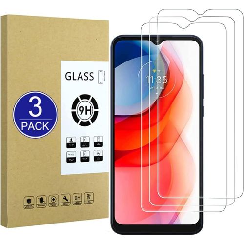 [3 Pièces Compatible Avec Le Protecteur D'écran Moto G Play 2021,Film De Protection 2.5d[Dureté 9h,Installation Facile,Incassable] Qualité Supérieure Film En Verre Trempé
