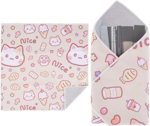 Magic Protective Wrap Self Adhesive Scratch Resistant Dustproof Washable Case Kit for Cameras, Lenses, Electronics and Cosmetics, Kitty, Camera Lens Packaging