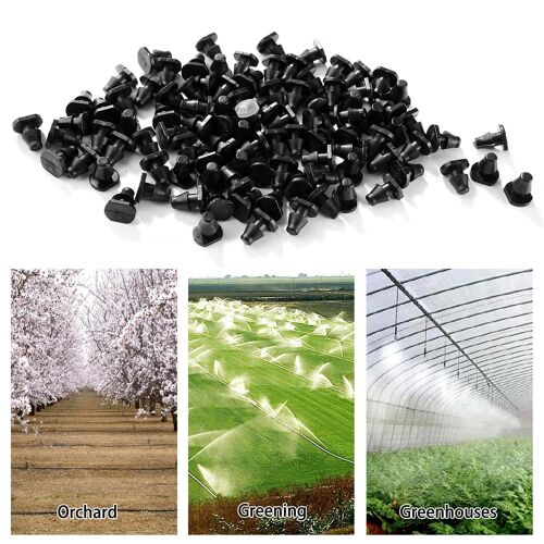 100 Pièces 4/7 mm Raccords D'irrigation, Bouchons D'extrémité D'irrigation Goutte 1/4 Pouce, Adaptateur Bouchons D'Irrigation Goutte, pour Système D'irrigation