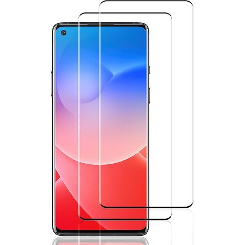 Kal-Verre Trempé Pour Oneplus 9 Pro,2 Pièces Protection Verre Trempé [3d Incurvé Couverture Complète][Haute Sensibilité] [Sans Bulless] Film