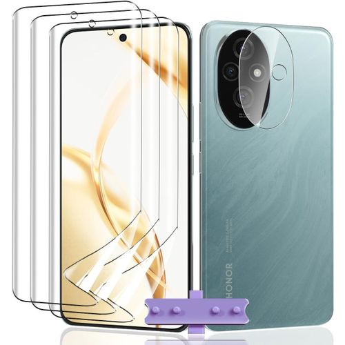 Kal-3+1 Pièces Pour Honor 200 Protection Écran Tpu Souple [Pas Verre Trempé] + Caméra Verre Trempé, Hd Anti Rayures Sans Bulles Protecteur D'écran Pour Honor 200