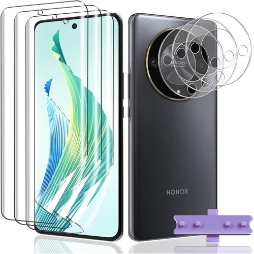 3+3 Pièces Pour Honor Magic 6 Lite Protection Écran Tpu Souple [Pas Verre Trempé] + Honor Magic 6 Lite Caméra Verre Trempé, Hd Anti Rayures Protecteur D'écran Pour Honor Magic 6 Lite