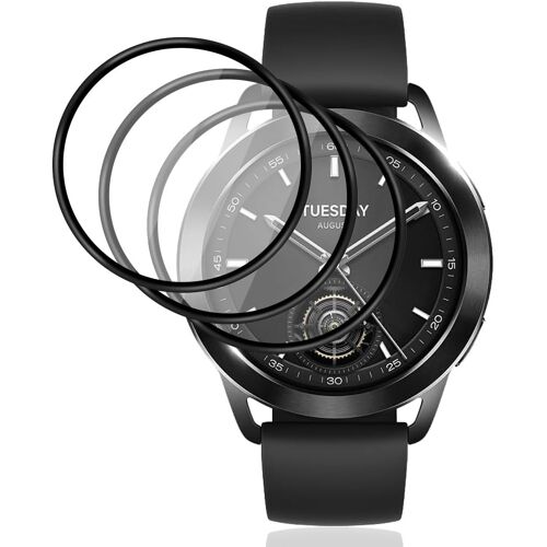 3-Piece Protection Film For Xiaomi Watch S3 [Not Tempered Glass], Hd/Anti-Scratch Screen Protector For Xiaomi Watch S3.