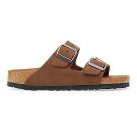 Sandales En Cuir Suédé Semelle Souple Birkenstock Arizona