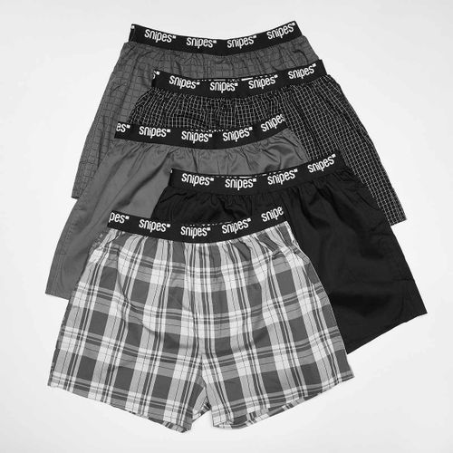 Snipes 5 Pack - Black Tape Woven Boxershorts Homme Sous-Vêtements Gris Taille Xl Vêtements