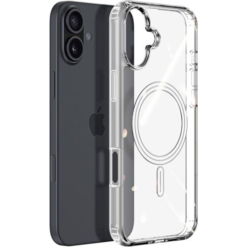 KAL-Coque Magnétique Pour Iphone 16, Transparente, Aimant Puissant, Dos En Pc Résistant Aux Rayures, Compatible Avec Les Accessoires Magsafe