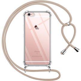 Coque Pour Iphone 6/Iphone 6s Avec Cordon, Transparente Silicone Housse Avec Réglable De Collier Anti-Chute Etui Pour Iphone 6s, Ètuis À Bandoulière 4.7"", Kaki[Car782825]