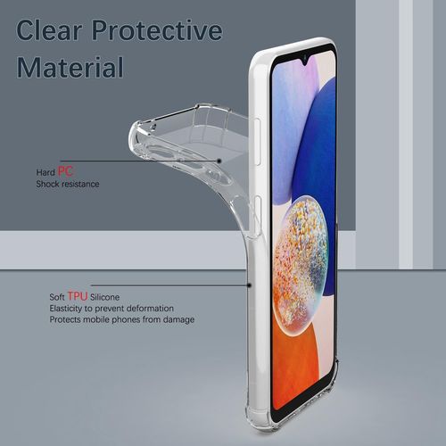Kwex-Chooseu Transparent Coque Pour Samsung Galaxy A16 5g / 4g Mince Souple Tpu Silicone Etui Fine Soft Étui Avec Fleur Florale Motif Pour Fille Antichoc Protection Case Cover Clair Housse - Blanc Ja