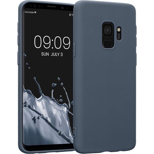 SJZG-Housse Compatible Avec Samsung Galaxy S9 Coque - Housse De Téléphone Protection Souple En Silicone - Ardoise Foncée