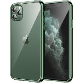 Coque Transparente Anti-Jaunissement Vert Alpin Pour Iphone 11 Pro Max (6,5 Pouces) - Antichoc, Anti-Rayures, Mince Pc+Tpu, Bords Rehaussés