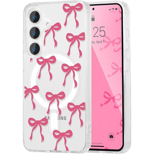 Coque Magnétique Pour Samsung Galaxy A36 Compatible Avec Recharge Sans Fil, Transparent Étui Housse De Téléphone En Motif De Papillon Antichoc Tpu Bumper Cover Pour Filles Femme, R[Hou995129]