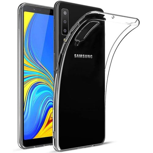 Coque Transparente Pour Samsung A7 2018 [Coque En Silicone] [%100 % Transparent] [Matériau Allemand] [Ultra Fin] Coque De Protection Transparente Pour Samsung Galaxy A7 2018